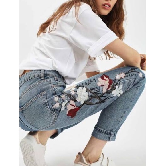 Topshop Denim - Topshop Floral Jean